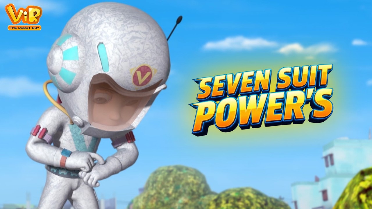 Vir The Robot Boy : Robo Vir Ka Super Best White Seven Suit | Seven Suit | Robot Cartoon for kids