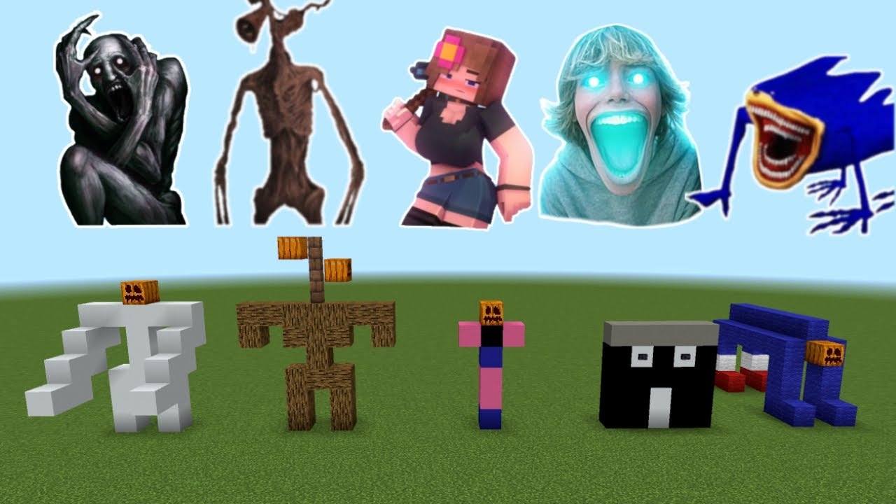 NEWER SPAWN Scp096 SirenHead Jenny Dweller SCP67 Kid Shin Sonic in Minecraft