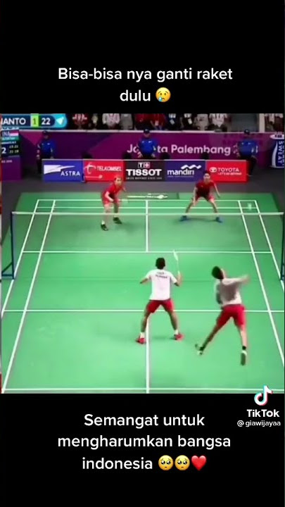 masih sempet kevin dan marcus ganti raket