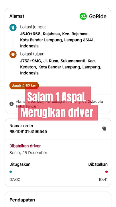 sistem gojek merugikan driver . mau konfirmasi lokasi jemput malah di cancel otomatis #gojekinaja