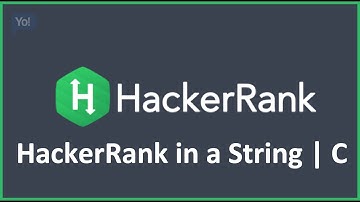 HackerRank in a String | Hacker rank Solution in C Programming