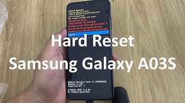 How To Hard Reset Samsung Galaxy A03S