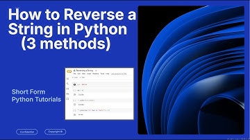 How to Reverse a String in Python (3 methods in under 70 seconds)
