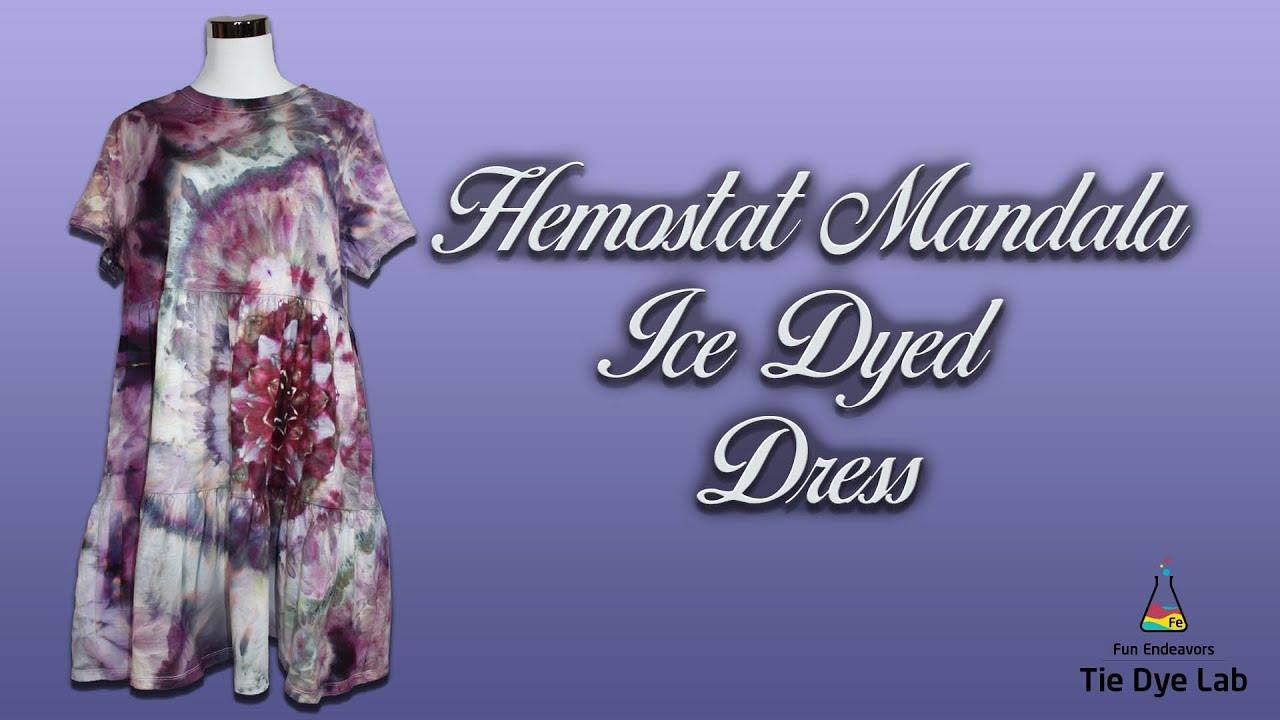 Tie Dye Designs : Hemostat Mandala Ice Dyed Dress