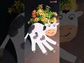 Diy Easy kids cow Craft🖐️+🐄😨#shorts #trending #diy #viralvideo #funny #craft #kids #youtubeshorts