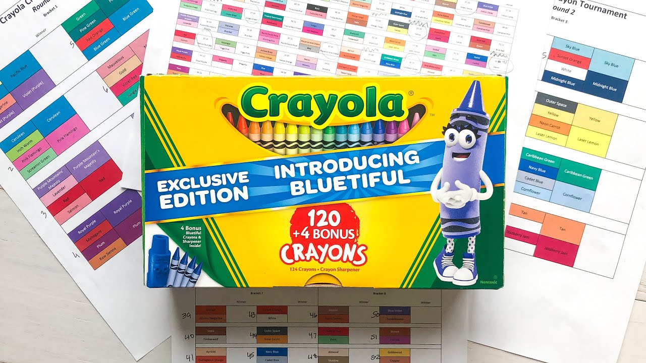 NEW SEALED 120 Pack Crayola Crayons Introducing Bluetiful + 4 Bonus  Collectible