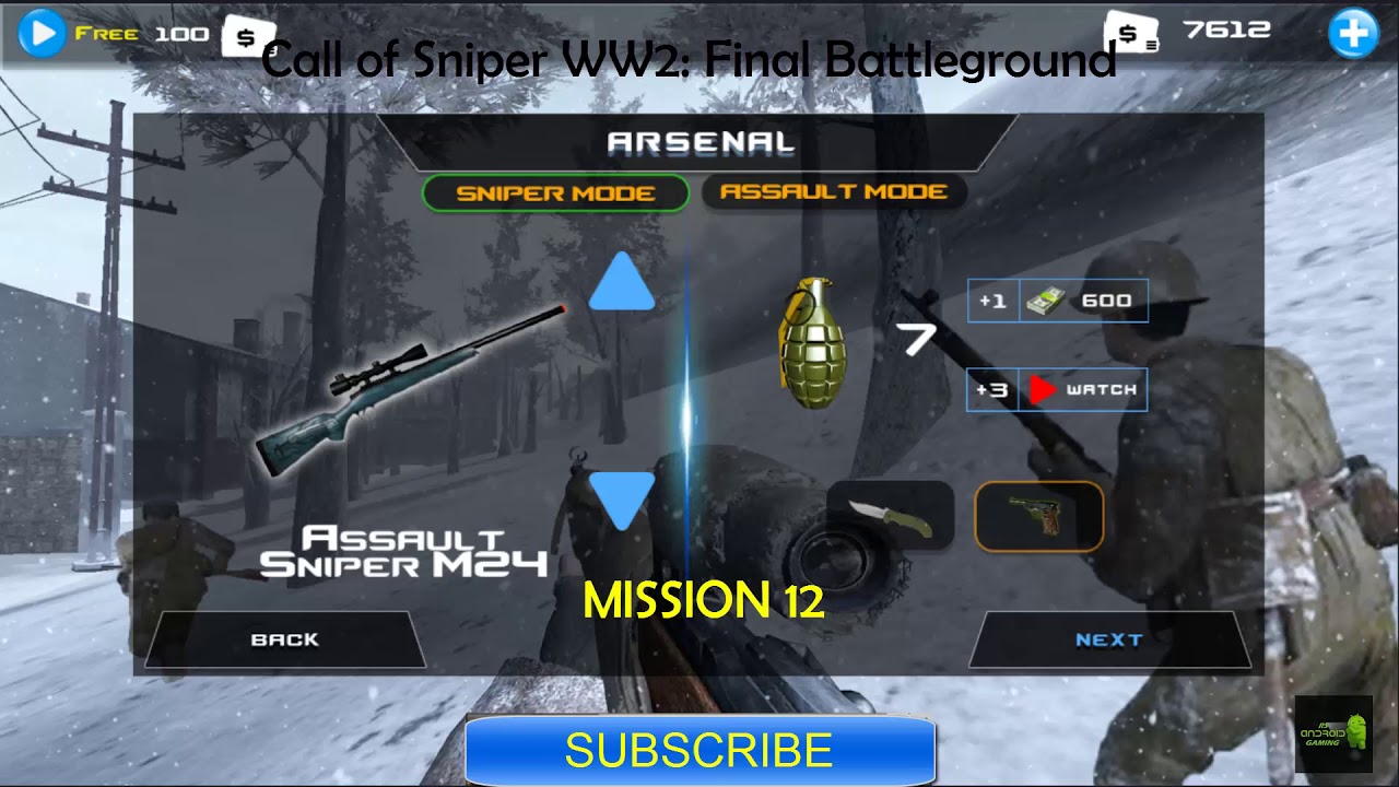 Call of Sniper WW2: Final Battleground Walkthrough Part 6| Android Gameplay| Mission 11 & 12  (HD)