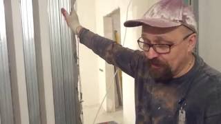 Перегородка под раздвижную дверь, которая заезжает в стену(Это видео показывает как сделать перегородку под раздвижную дверь. Дверь будет двигаться внутри стены..., 2016-05-29T19:15:13.000Z)