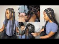 HOW TO DO SUPER EASY FLAT JUMBO KNOTLESS BOX BRAIDS| DETAILED!