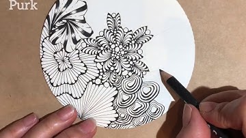 Zendala with Ink ゼンタングル Zentangle