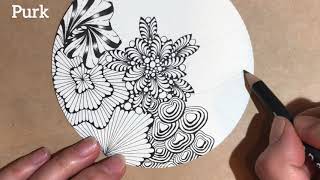 Zendala with Ink ゼンタングル Zentangle