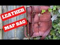 Indiana jones style leather map bag