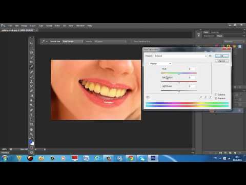 Kako izbijeliti zube u Photoshopu