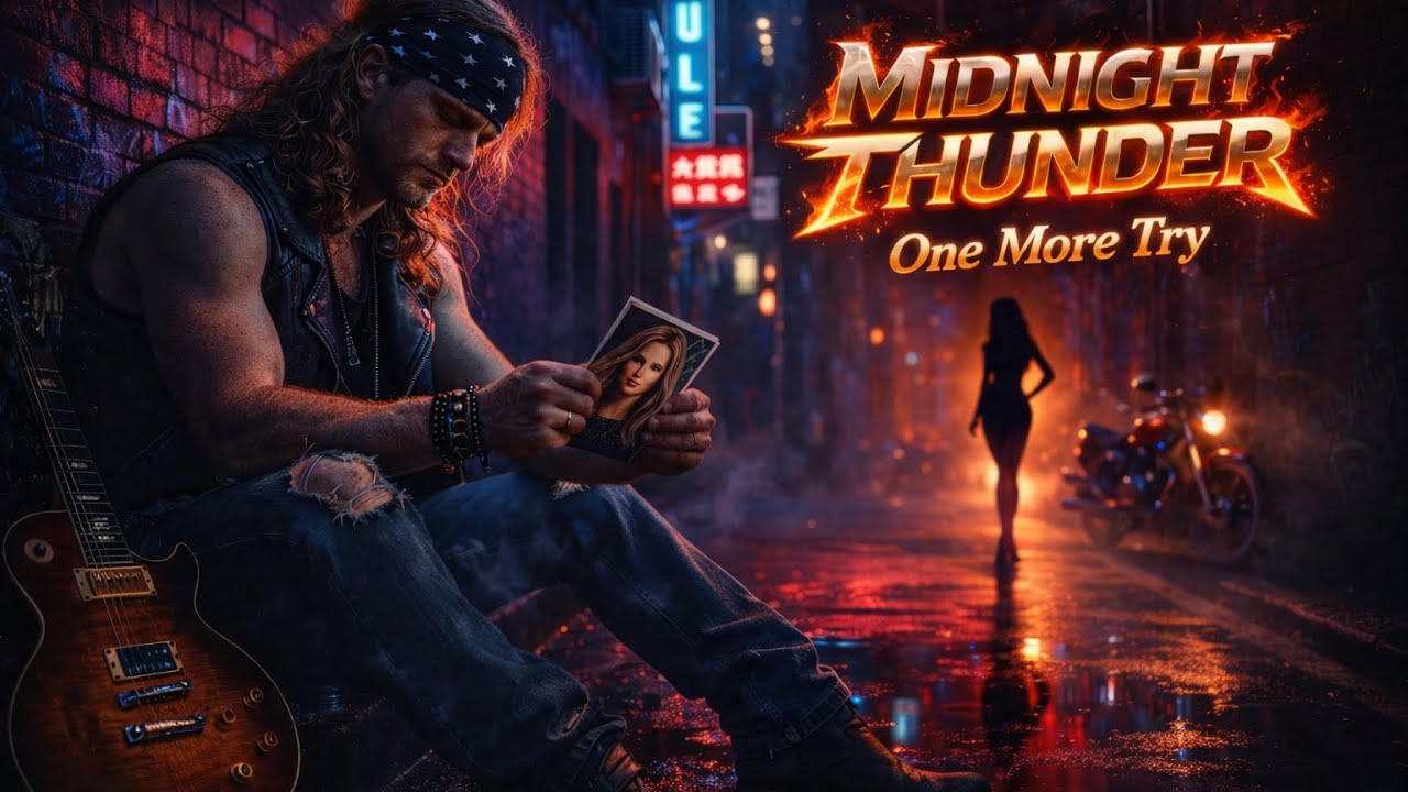 Midnight Thunder - One More Try (Official Lyric Video) - YouTube