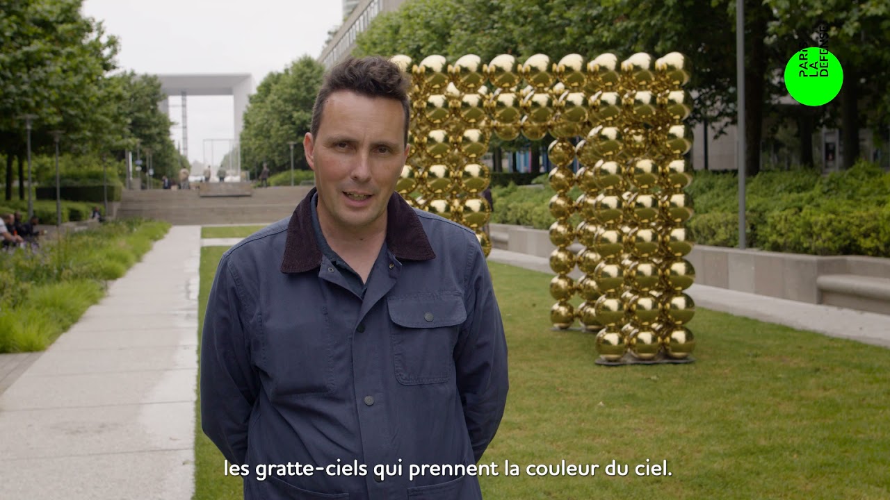 Interview for "Cube Sphere Gold", Paris la Défense "les Extatiques" 2021