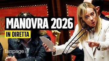 Manovra 2026, in diretta il voto per l’approvazione al Senato