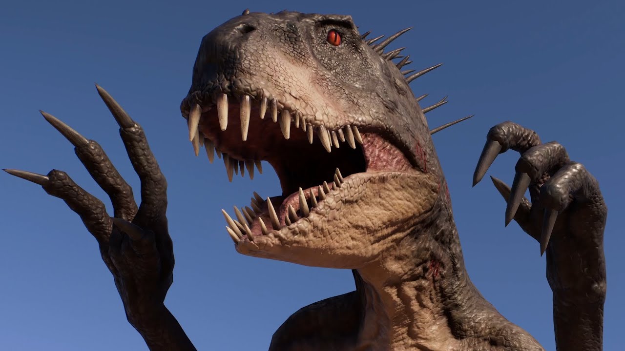 Scorpios Rex vs T-Rex, I-Rex, Spinosaurus, Indoraptor, Giga, Carcha, Acro &  Allo (4K 60FPS)