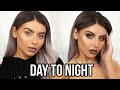 DRUGSTORE DAY TO NIGHT MAKEUP TUTORIAL! SKINCARE, MAKEUP, HAIRCARE!