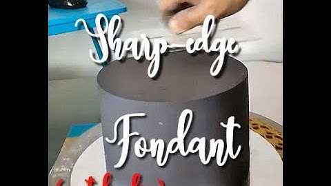 Youtube Live || Sharp Edge On Fondant (EASY TECHNIQUE)