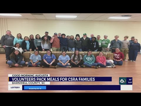 Barnwell County Career Center FFA, volunteers help pack meals for less fortunate