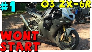 むった 2003 ZX6R | Won't Start #1 | Engine Won't Turn Over - YouTube