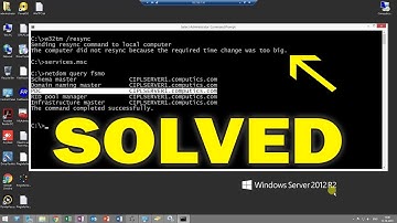 [Solved] The computer did not resync because the required time change was too big...