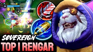 WILD RIFT RENGAR - TOP 1 RENGAR GAMEPLAY - SOVEREIGN RANKED