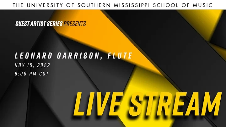 Guest Artist series presents Leonard Garrison, flute