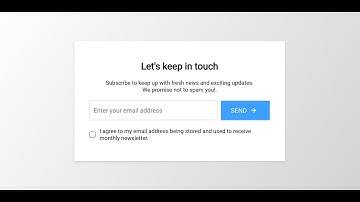 Responsive Subscribe Newsletter | HTML CSS
