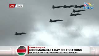 Kenya Air Force pilots showcase their aerial skills during #MadarakaDay2026 celebrations.