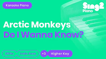 Arctic Monkeys - Do I Wanna Know? (Higher Key) Karaoke Piano