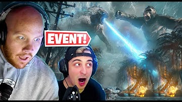 TIMTHETATMAN AND CLOAKZY REACT TO GODZILLA VS KING KONG LIVE EVENT! (WARZONE)