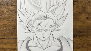 Learn To Draw Goku Super Saiyan Dragon Ball Drawing Tutorial