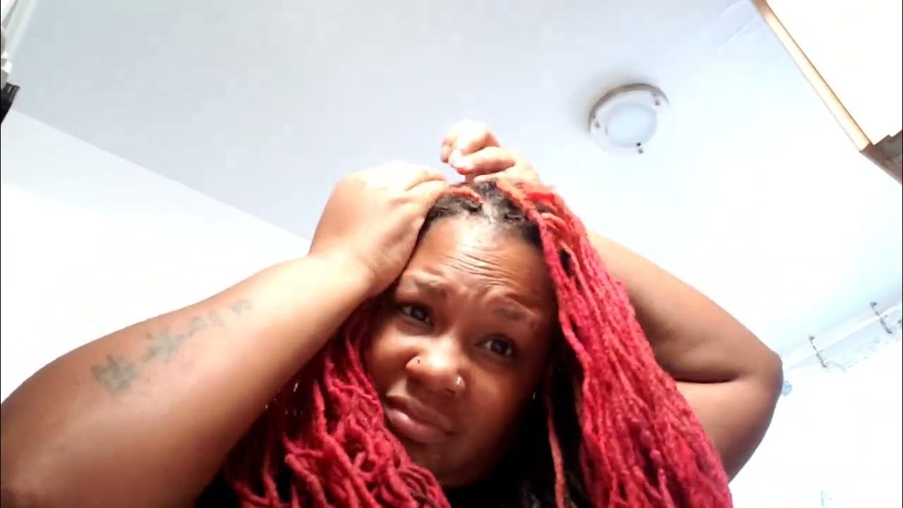 How I grease my scalp with locs YouTube