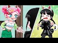 Anna vs wednesday sad cat dance  gacha club  ppg x rrb gacha life