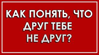 ЗАЧЕМ НУЖНЫ ДРУЗЬЯ? КАК ПОНЯТЬ ЧТО ДРУГ ТЕБЕ НЕ ДРУГ