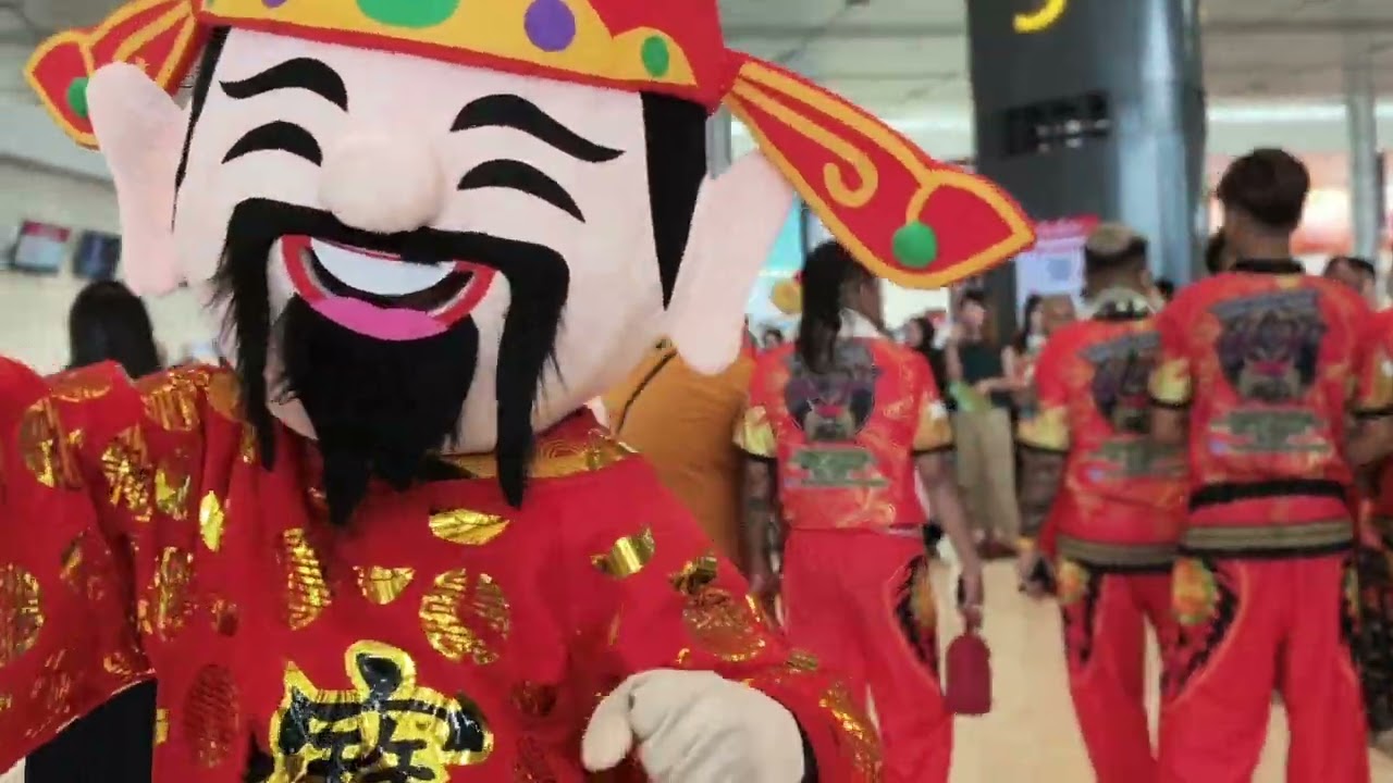 Changi airport T4 lion dance 2026