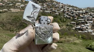 Зажигалка ZIPPO из серебра! Эксклюзив! С любым рисунком!