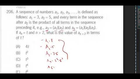 PS06732- A sequence of numbers a1, a2, a3,…. is defined as follows: a1=3, a2=5...