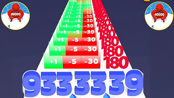 🔴 Number Master run & merge infinity ♾️ vs Merge Watermelon 🍉 Run 2048 ball Gameplay part 57