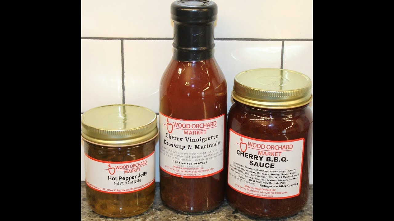 Wood Orchard Market Hot Pepper Jelly, Cherry Vinaigrette Dressing