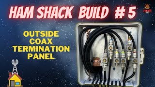 New Ham Radio Shack Build Out Episode 5: Installing an Outside Coax Single Point Ground Panel