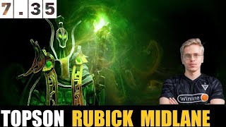 🔥TOPSON PLAYING [Rubick] MID 7.35 - DOTA 2 HIGHEST MMR MATCH #dota2 #dota2gameplay #topson