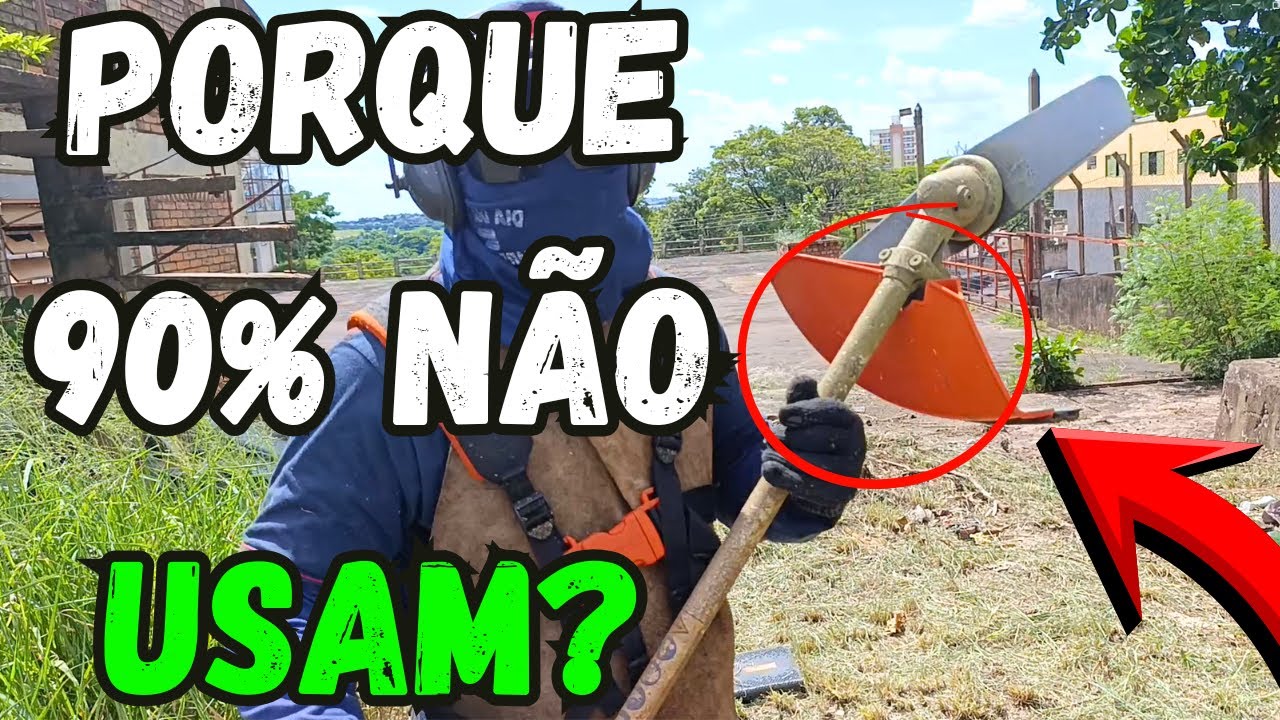 Porque 90% dos Jardineiros não usam a Proteção da Roçadeira?