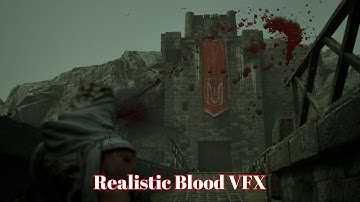 Unreal Engine Realistic Blood VFX on Fab Marketplace Showcase