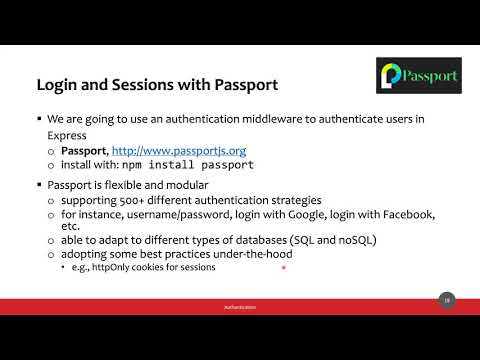 MetWeb-2020-L15c: Autenticazione con Passport.js