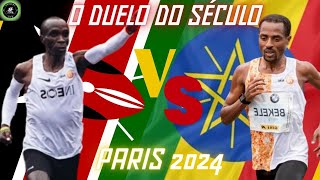 Confronto Lendário: Kenenisa Bekele vs Eliud Kipchoge - Maratona Olímpica Paris 2024