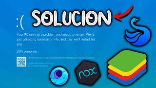 ? Cómo Solucionar la Pantalla Azul al abrir un Emulador de Android ? ACTIVA la virtualización