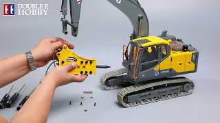 Volvo RC Hydraulic Excavator E111 Hammer Installation Part 3 | Double E Hobby