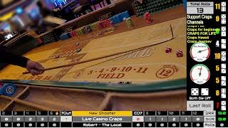 Another $100 Craps Challenge found a $5 Table Nice... #dicegrinders #livecraps